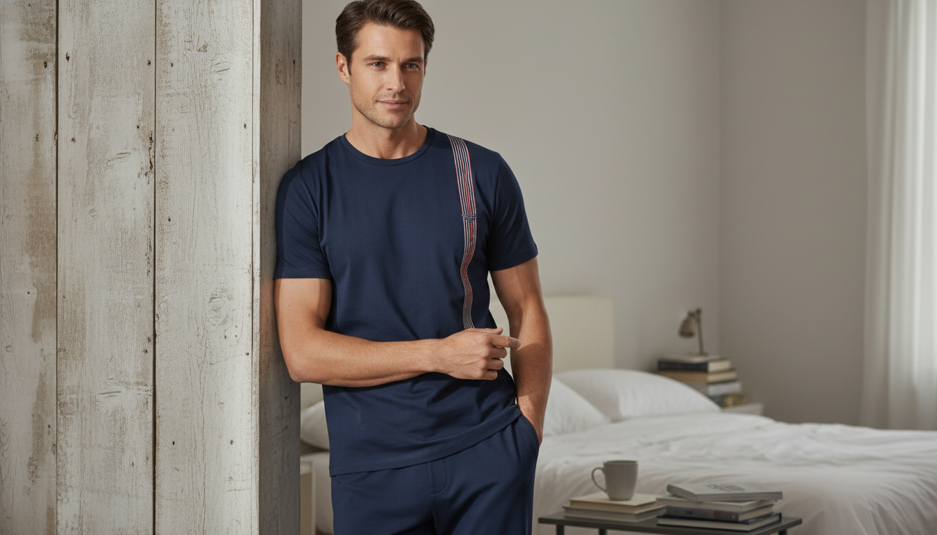 Emporio Armani Underwear Men’s Blue Printed Tee Guide