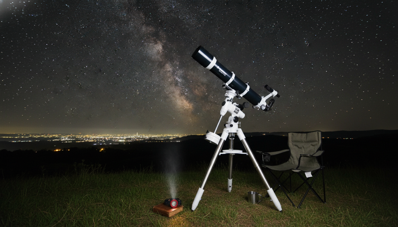 Hand-Figured Refractor: XLT Coatings + Manual EQ Mount