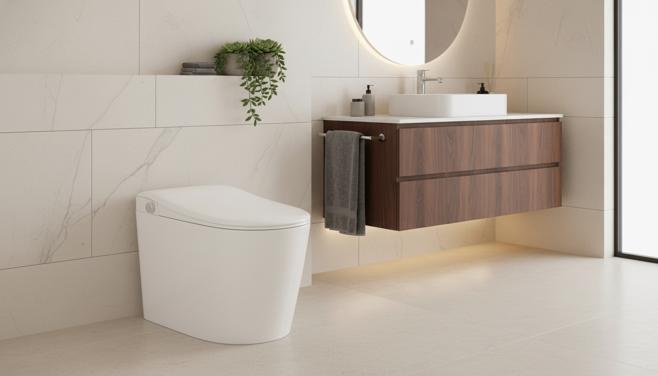 Smart Sensor Flush Toilet: Heated Seat & Dual Flush Guide