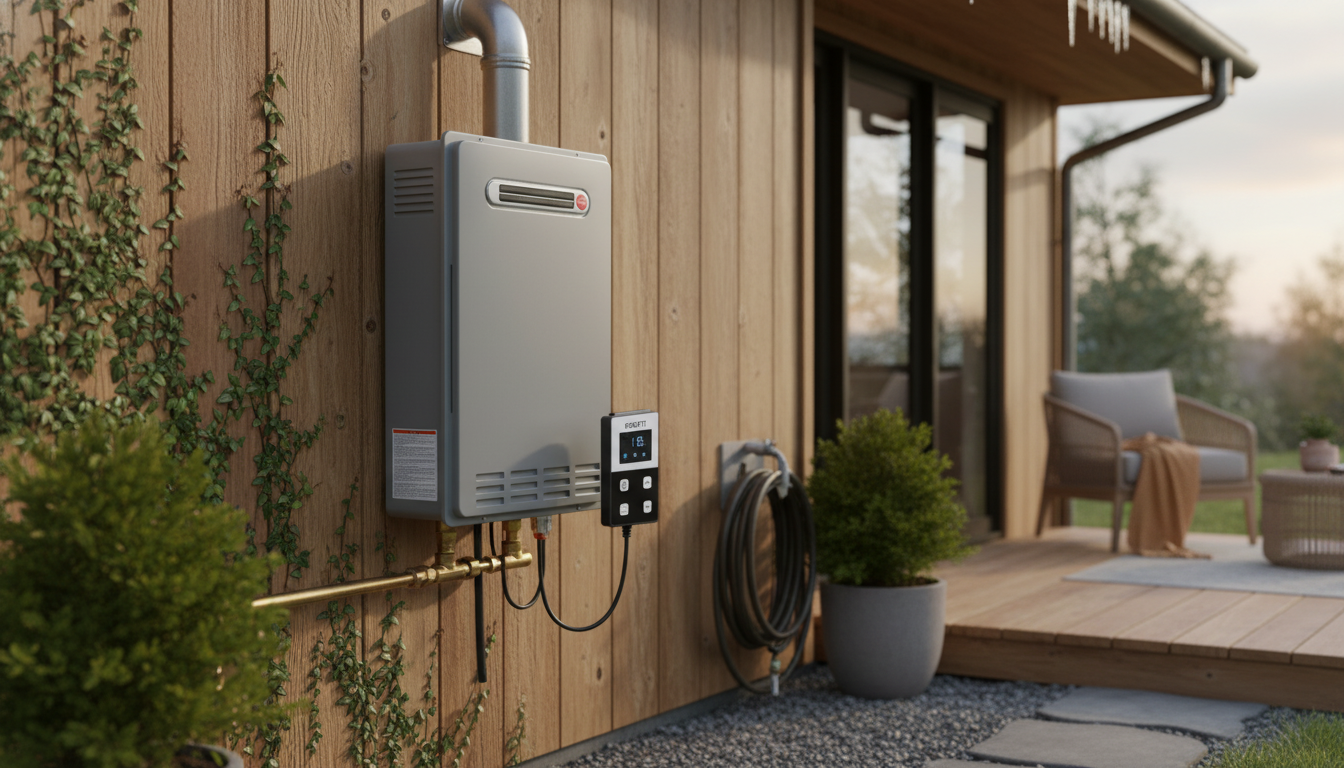 Outdoor Gas Tankless Water Heaters: Sizing & Freeze Tips