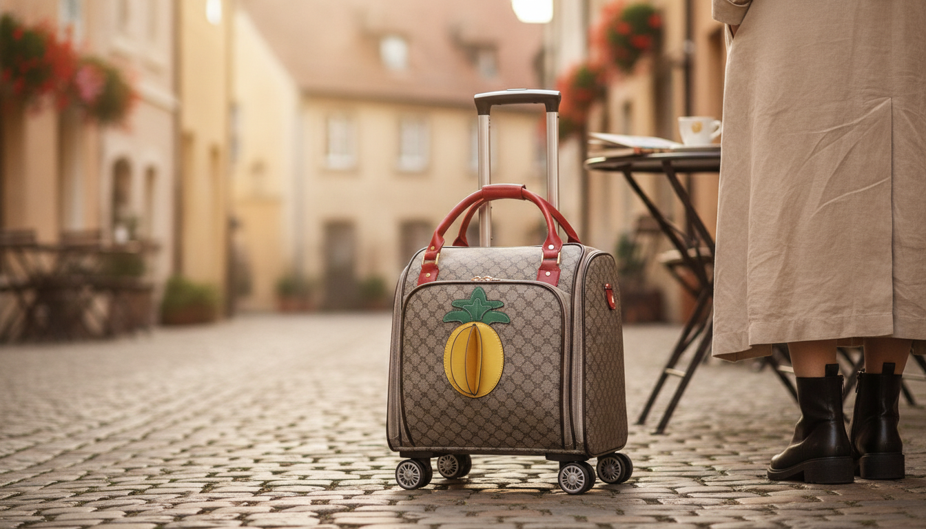 Vintage Gray Spinner Carry-On: Smooth, Polished Travel