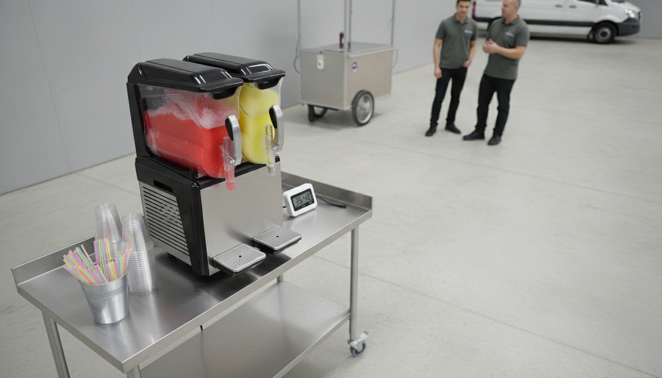 Commercial Slush Machine Freeze Time: 30–60 Minutes