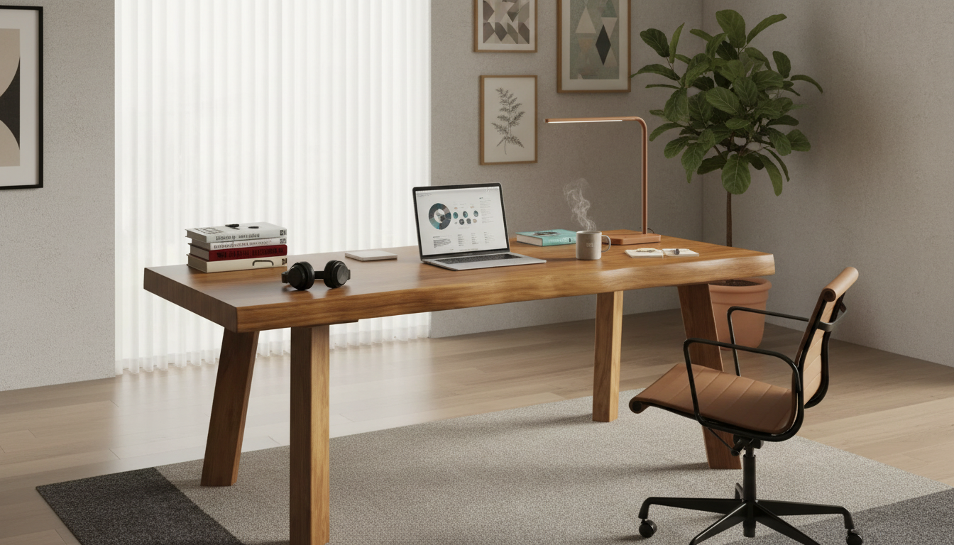 55-Inch Solid Wood Desk: Sizing, Ergonomics & Care