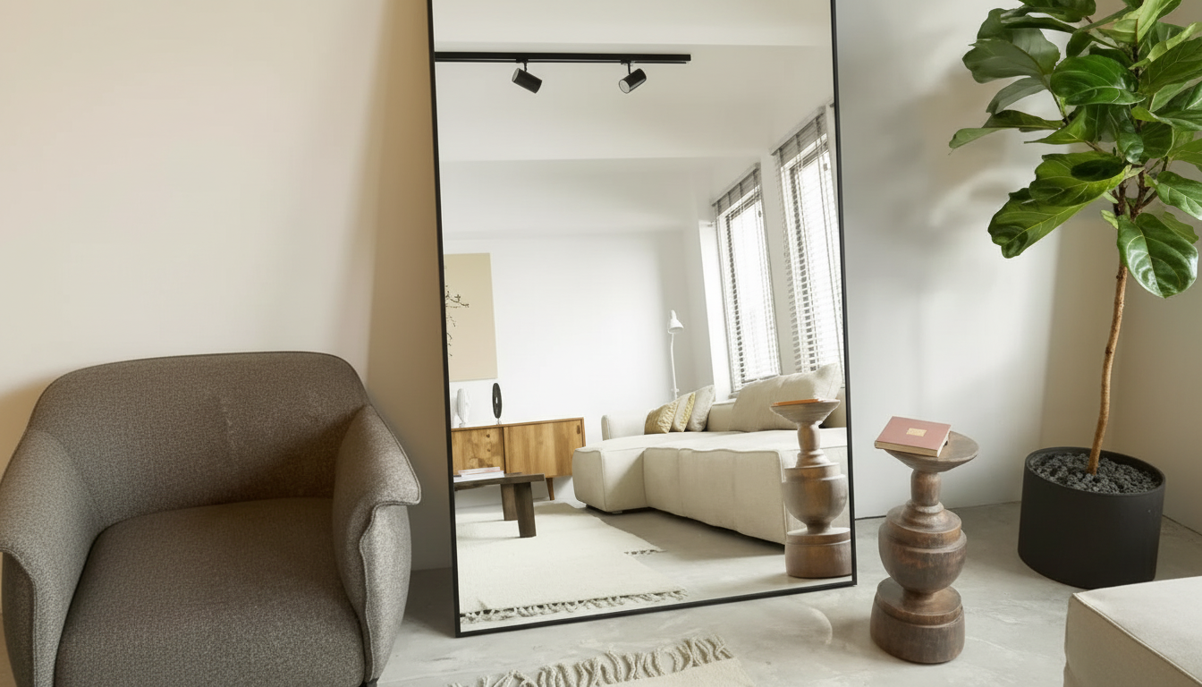 Full-Length Floor Mirror with Stand: Size, Style & Safety