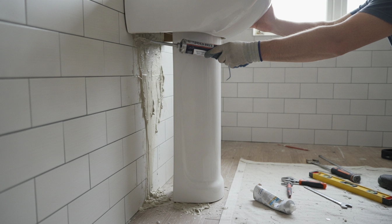 Pedestal Sink Install: Why You Can’t Just Glue It