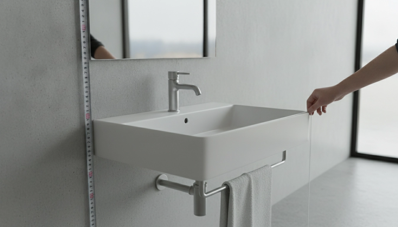 Wall-Mounted Bathroom Sink Height: 32–36 in Guide