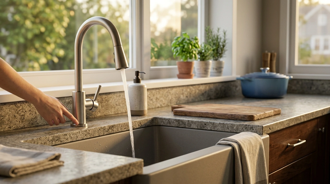 Touch Kitchen Faucet Fit: Hole Size & Deck Thickness